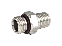 Переходник  9/16"-18 (M) - 1/4" (M) NPT н/сталь
